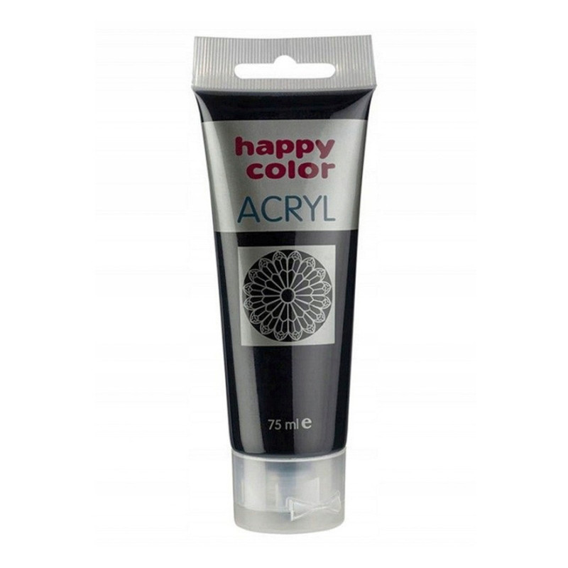 Farba akrylowa czarna Happy Color 75 ml