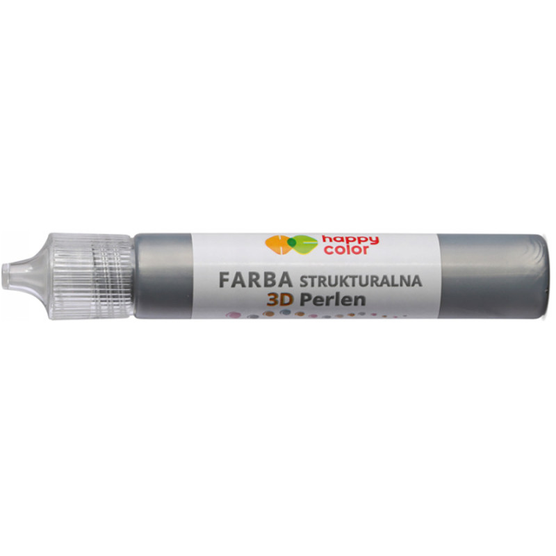 Farba strukturalna akrylowa Perlen 3D srebrna