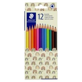 Kredki sześciokątne ołówkowe 12 kolorów Steadtler Pattern łatwe do temperowania