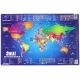 Podkład na biurko mapa polityczno geograficzna Świata 55x36,5 cm