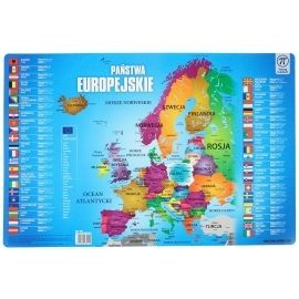 Podkład na biurko edukacyjny Mapa Europy 55x36,5 cm