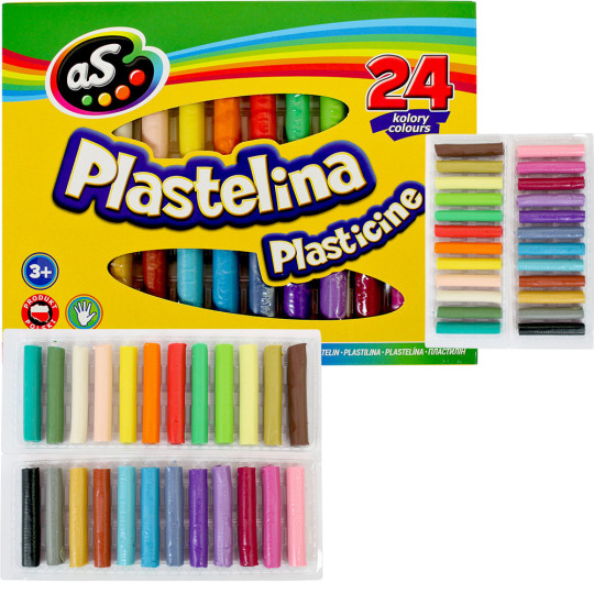 Plastelina szkolna Astra AS 24 kolory