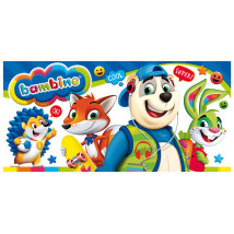 Plastelina szkolna Bambino 24 kolory + podkładka