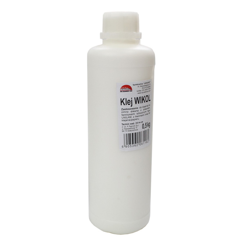 Klej Wikol w butelce do drewna, papieru 0,5 kg