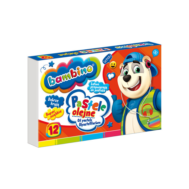 Pastele olejne Bambino 12 kolorów