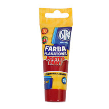 Farba plakatowa w tubce Astra czerwona ciemna 30ml