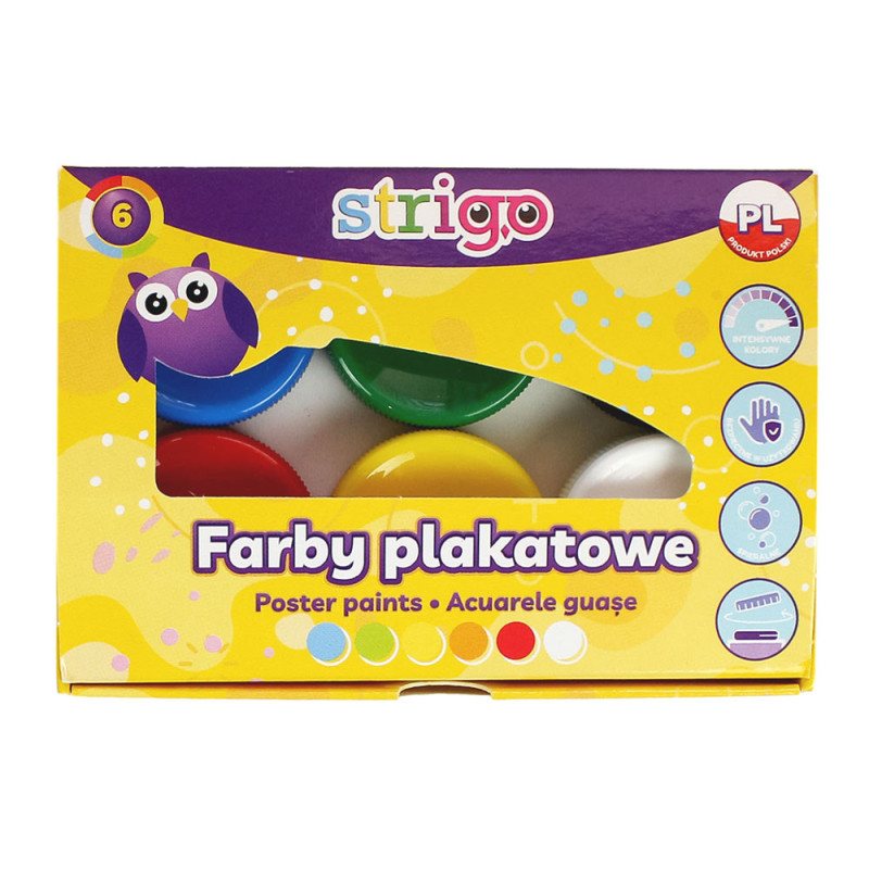 Farby plakatowe Strgio 6 kol./20ml