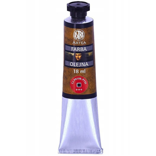 Farba olejna ASTRA 18ml. kadium czerwony