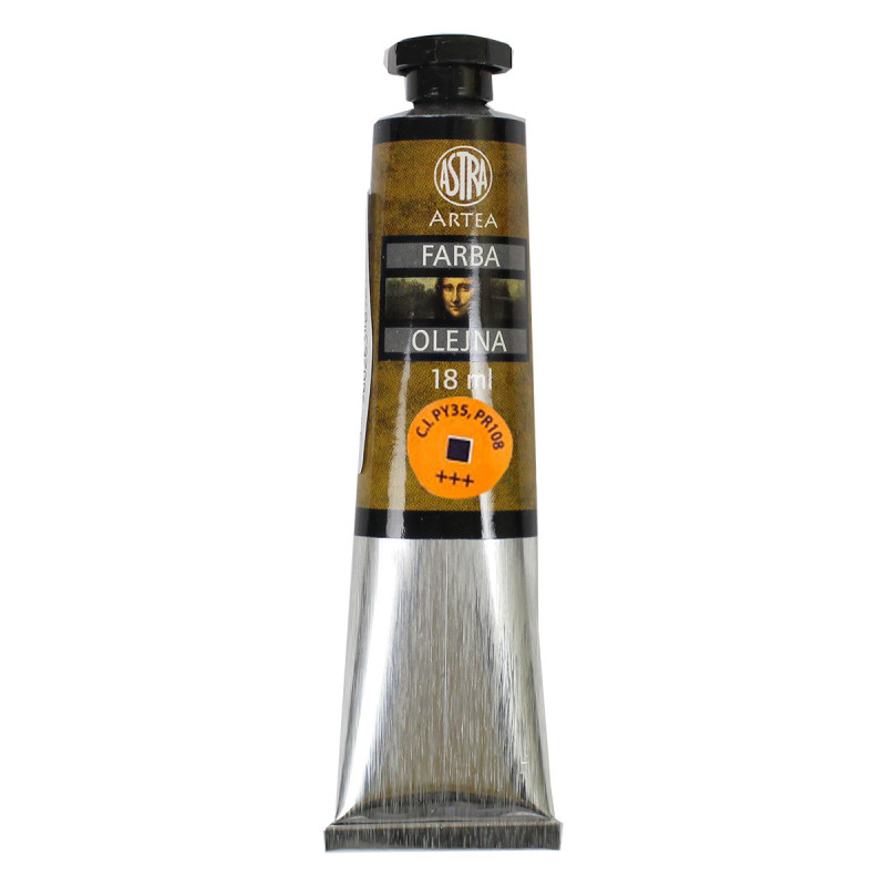 Farba olejna Kadium żółty ciemny Astra 18 ml