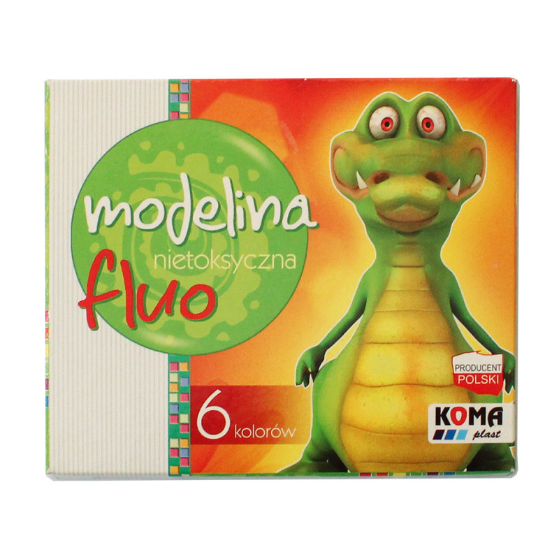 Modelina 6 kolorów fluorescencyjna
