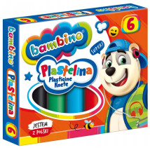 Plastelina szkolna Bambino 6 kolorów