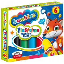 Plastelina szkolna Bambino 6 kolorów