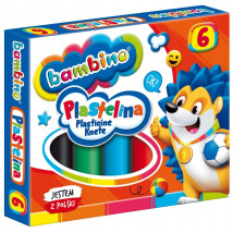 Plastelina szkolna Bambino 6 kolorów
