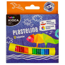 Plastelina 12 kolorów KIDEA
