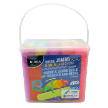 Kreda JUMBO kolorowa + neonowa 20 szt. Kidea