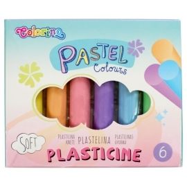 Plastelina pastelowa 6 kolorów Colorino Pastel