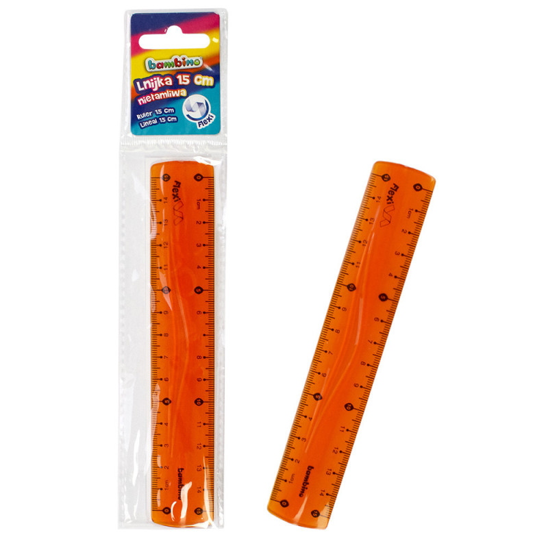 Linijka Bambino 15 cm niełamliwa flexi