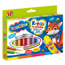 Kredki w sztyfcie Bambino 12 kolorów