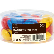 Magnesy do tablic 20 mm 60 szt. Grand