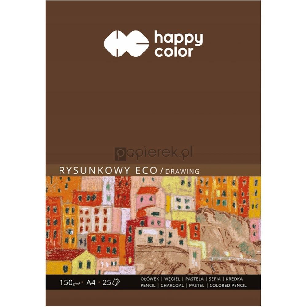 Blok do rysunku Eco A4 25 kartek Happy Color
