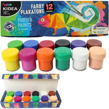 Farby plakatowe Kidea 12 kolorów / 20ml