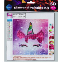 Diamentowa mozaika 5D Centrum Unicorn Horn 20x20 cm