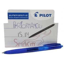Długopis automatyczny olejowy Pilot Super Grip G niebieski