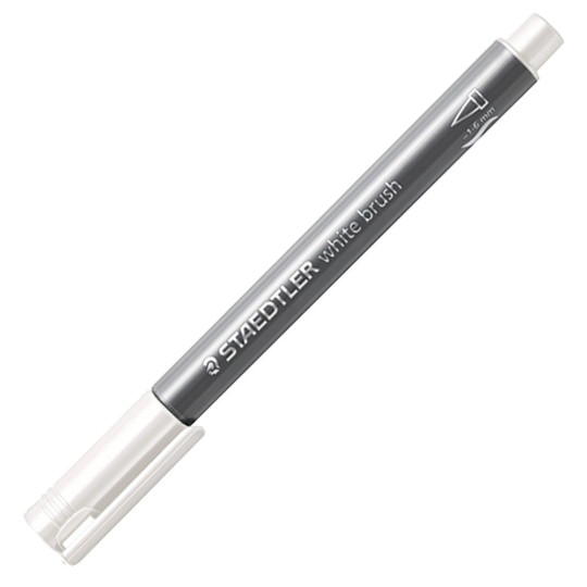 Marker pędzelkowy biały Staedtler metalic