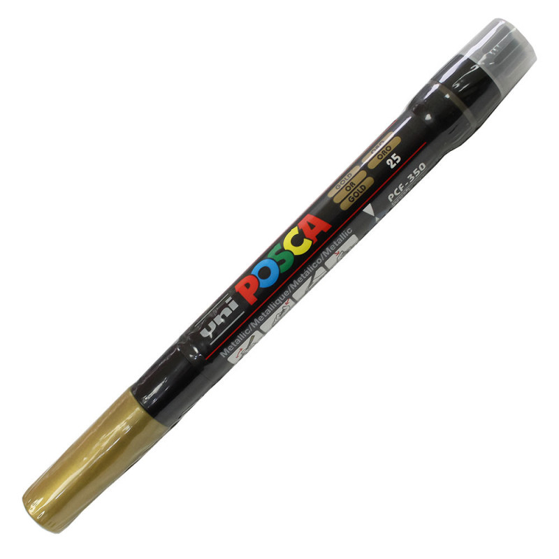 Marker dekoracyjny Uni Posca PCF-350 brush złoty
