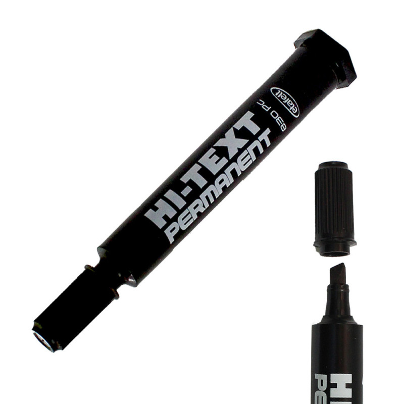 Marker wodoodporny Hi-text ścięta końcówka