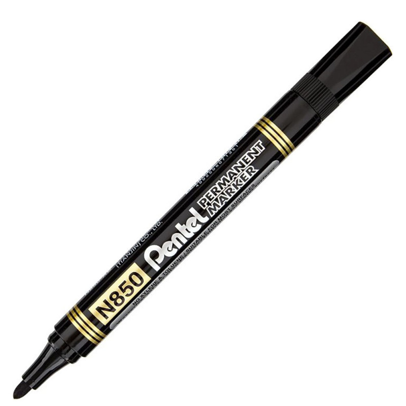 Marker permanentny Pentel N850 czarny okrągły
