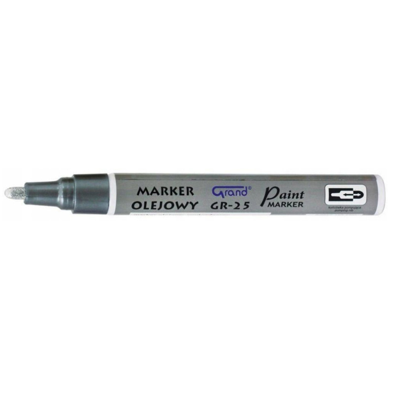 Marker olejowy Grand Gr-25 srebrny