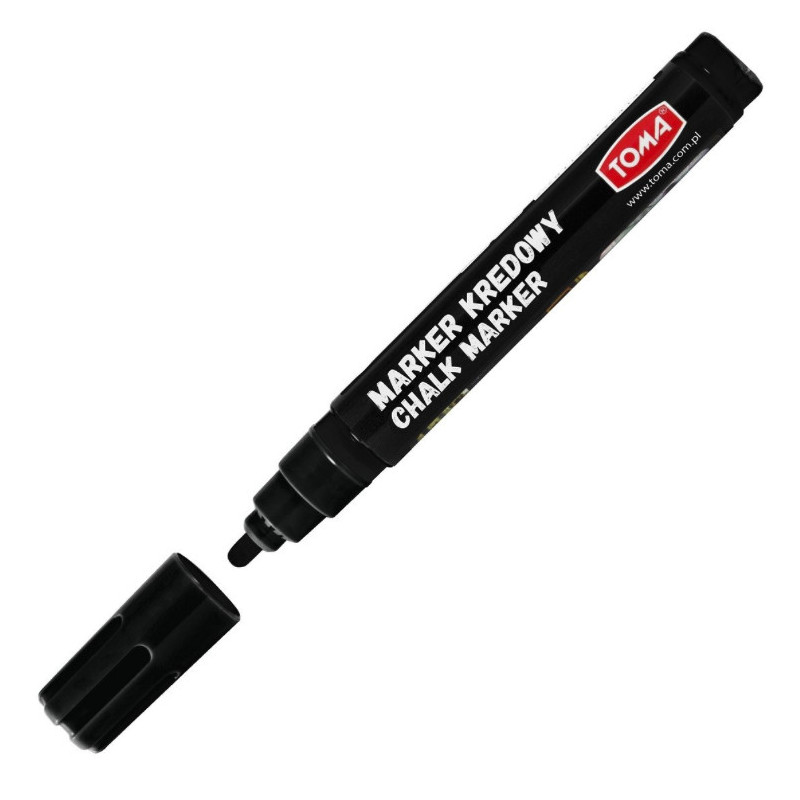 Marker kredowy czarny Toma TO-292