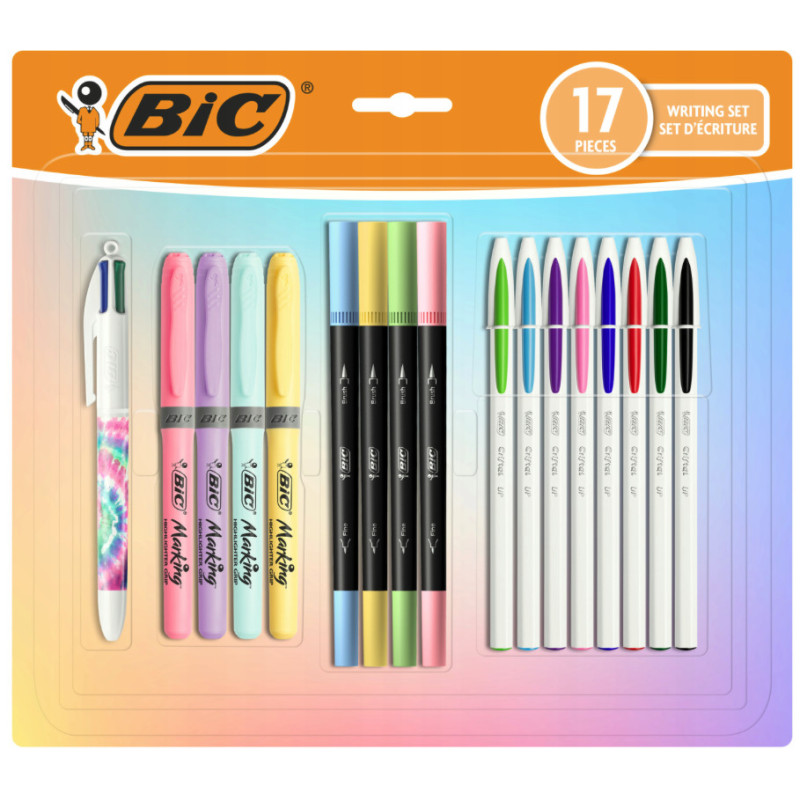 Zestaw piśmienniczy BIC Pastel 17 elementów