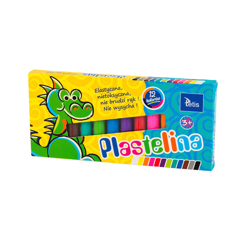 Plastelina Tetis 12 kolorów