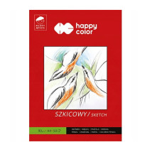 Blok szkicownik A4 90g Happy Color 50K