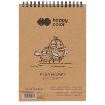 Szkicownik plenerowy na spirali A5/90g Happy Color