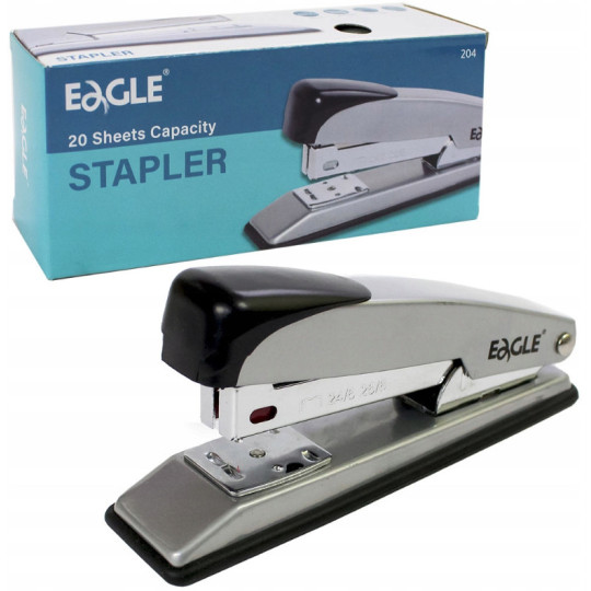 Zszywacz Eagle 204 metalowy 24/6 czarny