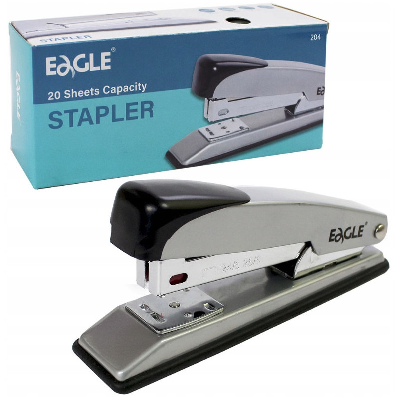 Zszywacz Eagle 204 metalowy 24/6 czarny