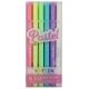 Długopisy żelowe pastelowe Interdruk 6 kolorów