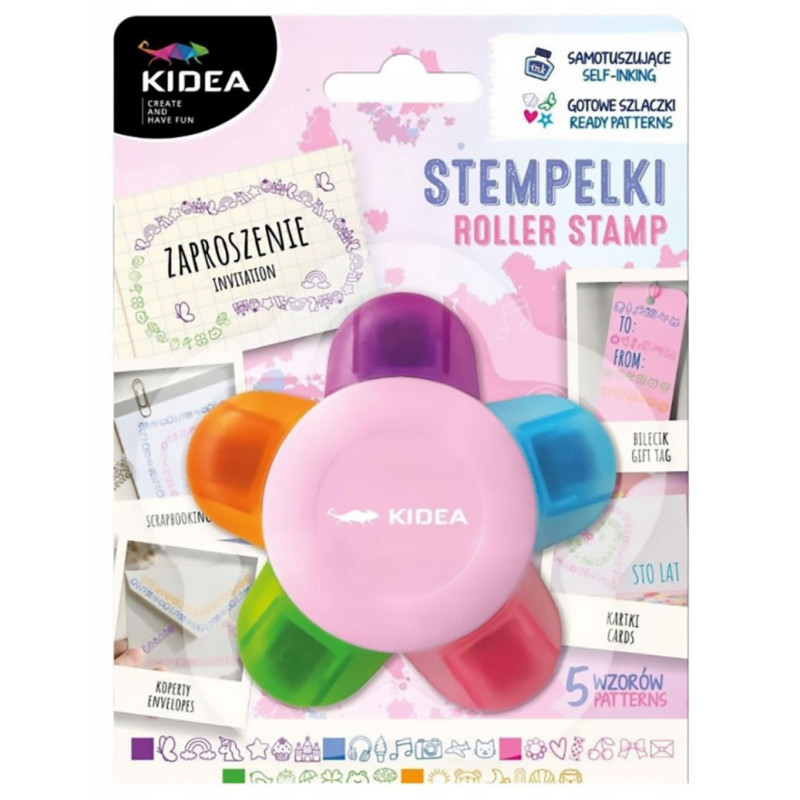 Stempelki Kwiat 5 wzorów KIDEA