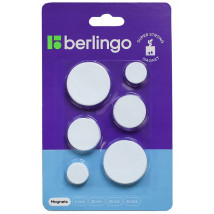Magnesy ultra mocne białe mix 6 sztuk Berlingo