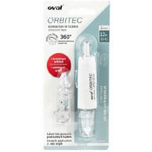Korektor Oval 360°+wkład biały KW QSR-506/1R