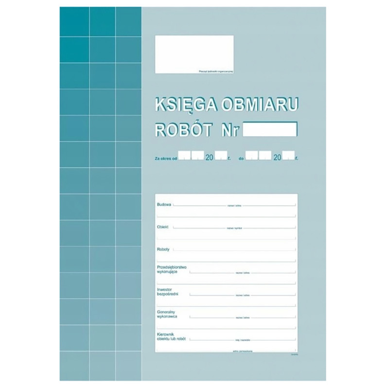 Księga obmiaru robót A4 M&P