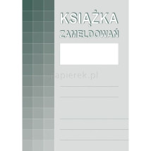 KSIĄŻKA ZAMELDOWAŃ A4
