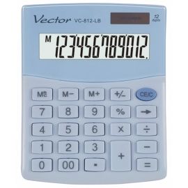 Kalkulator Vector VC-812-LB jasnoniebieski