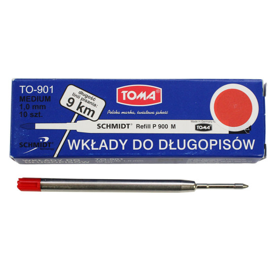 Wkład do długopisu Zenith TO-9001 M czerwony