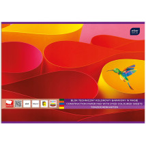 Blok techniczny kolorowy A4 20 kartek 180g/m2