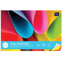 Blok techniczny kolorowy A4 20 kartek 180g/m2