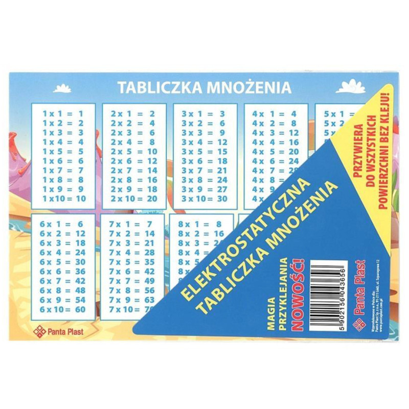 Tabliczka mnożenia elektostatyczna Panta Plast